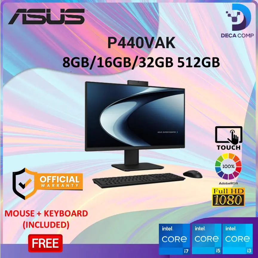 ASUS AIO i7-13620H/i5-13420H/i3-1315U 8GB/16GB/32GB 512GB W11+OHS 23.8FHD /P440VAK/P440VAT