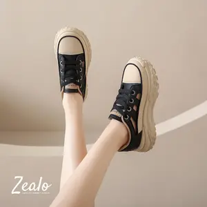 Zealo 303 Sepatu Import Korea Wanita Sneakers Kasual Fashion Karet Anti Licin Nyaman Hingga 25cm Size 36-40 Casual Shoes
