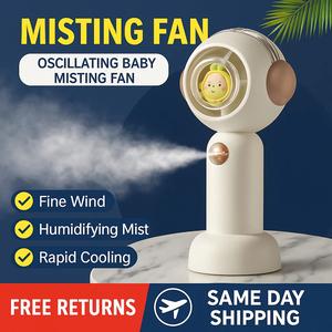 USB Rechargeable Water Mist Portable Handheld Fan (DM-71A)