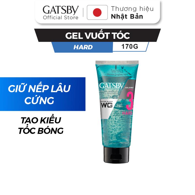 Sáp vuốt tóc GATSBY Water Gloss Hard gel vuốt tóc cứng 170g