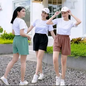 TURUN HARGA !!! Celana Pendek Wanita Kekinian Hot pants Crinkle Airflow Ukuran PJ 45 cm LP 120 cm