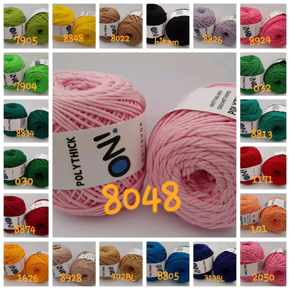 benang rajut polythick d30 onitsuga
