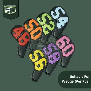 Colorful Wedge Head Cover - Sarung Penutup Stick Club Golf