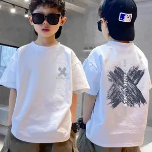 Kaos Anak Distro Sablon Depan Belakang X/ Baju Anak Distro / Atasan Anak Laki Laki /Bahan 100% Cotton combed Kekinian