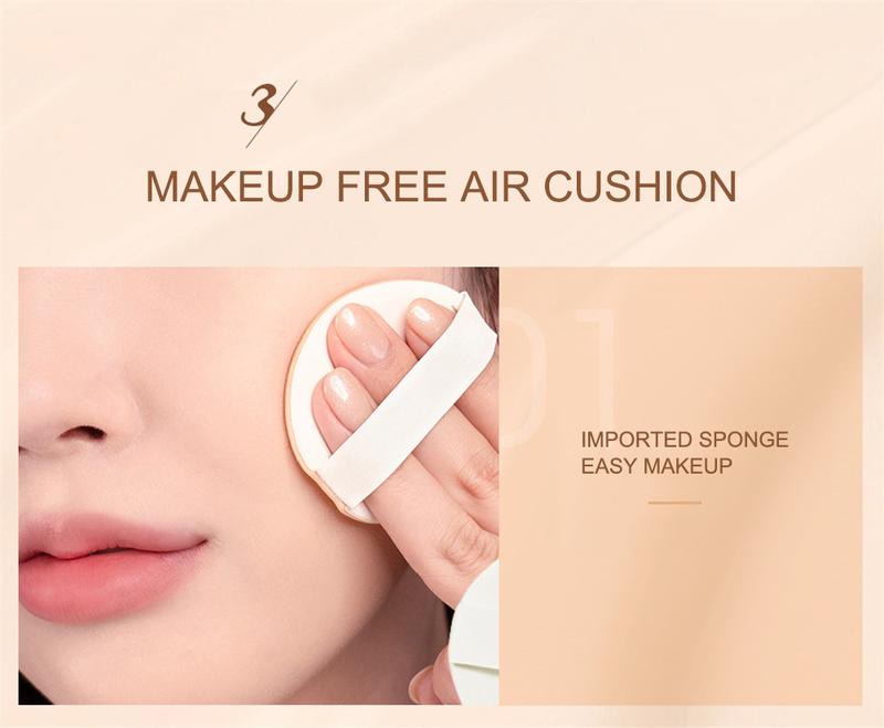 Product Introduction of （Free Gift&NEW）O.TWO.O BB Cream Air Cushion CC Cream Concealer Brighten Makeup Base Long Lasting Foundation Cushion Compact With Makeup Puff Air Cushion BB Cream + Concealer 27