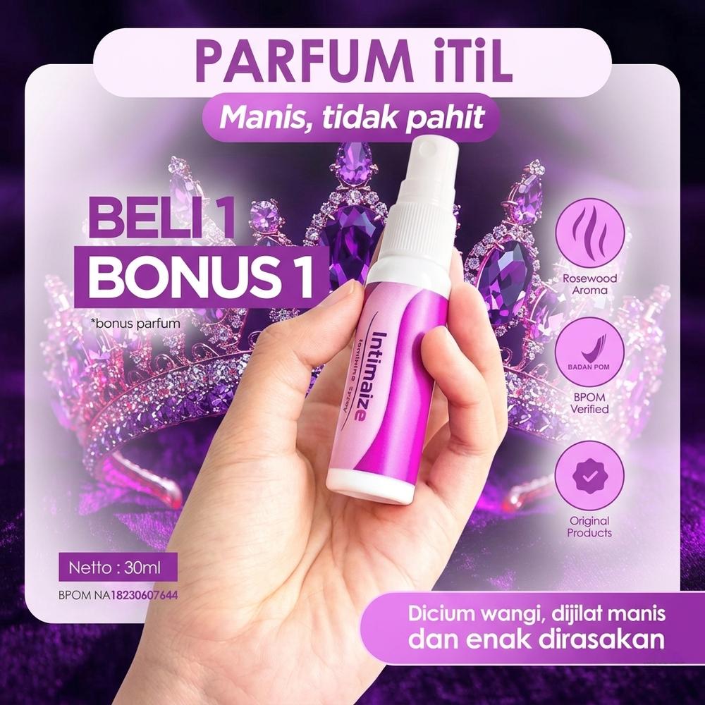 [TERMURAH] INTIMAIZE - Atasi Segala Masalah wanitaMU Parfum Khusus Miss V - Aman dijilat - Manis tidak pahit - Feminime Spray By Intimaize BPOM