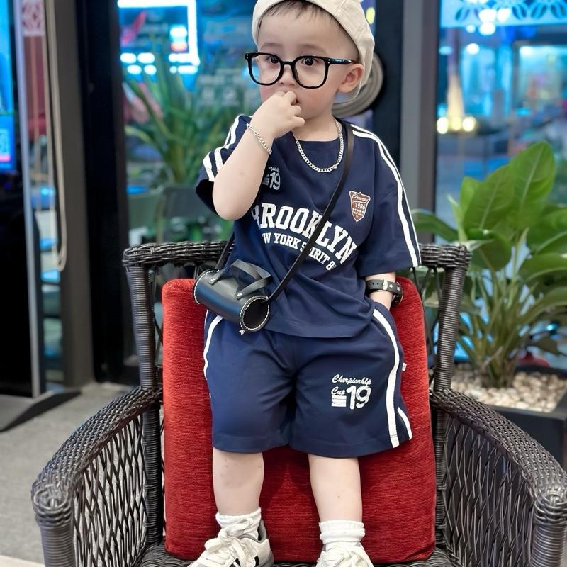 [ MỠ.KIDS ] C313 SET bộ quần áo cổ tròn CỘC BROOKLYN chất cotton hàn mềm size 10-27kg 3
