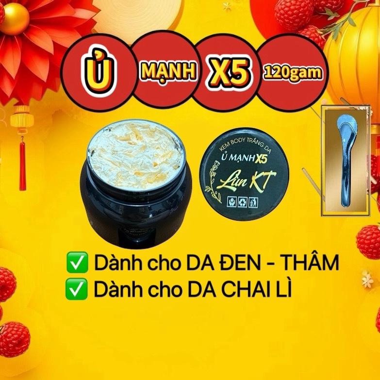 HỦ DÙNG THỬ 120gam KEM BODY Ủ MẠNH X5 LÙN KT PHÔI ĐẶC KHÔNG CÓ BNL dành cho da chai lì - da thâm . Dưỡng Da Body Women Nữ Dưỡng Body kem