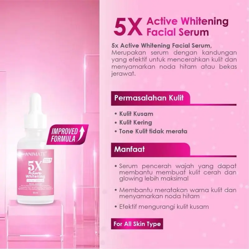 ANIMATE Day Cream Animate 5x Active Whitening Series  - Animate whitening cream 5