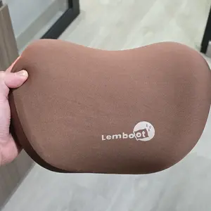 LEMBOOT Bantal Mobil Set Ergonomis Memory Foam 100% Bantal Leher Mobil Bantal Pinggang Mobil