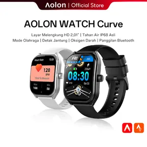 Aolon Curve Jam Tangan Pintar 2026 Produk Baru IP68 Tahan Air Layar IPS Melengkung Kecepatan Lari DIY Wallpaper Pemantauan Kesehatan Jam Tangan Pintar Olahraga Luar Ruangan