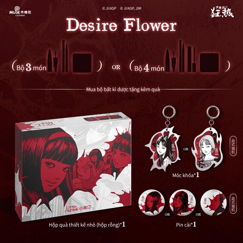  Bộ quà tặng Little Ondine Tomie Halloween phiên bản giới hạn Bộ phấn má 3D và bùn môi Hợp tác Junji Ito Maniac Chủ đề Halloween 