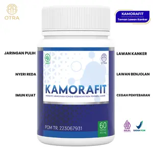KAMORAFIT Obat Benjolan di Leher Ketiak Payudara Lipoma Membantu Kondisi Kesehatan Penderita Kanker Tumor Benjolan Kelenjar Getah Bening Bengkak BPOM 60 Kapsul Halal MUI-LPPOM-121312700224