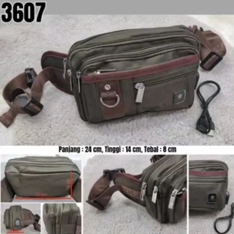 Tas slempang polo danny multifungsi Tas pinggang original tas pria 3