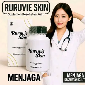 RURUVI WHITENING SUPLEMEN PEMUTIH MENCERAHKAN PERAWATAN KULIT RURUVIE SKIN 30 kapsul 500mg MENJAGA KESEHATAN KULIT