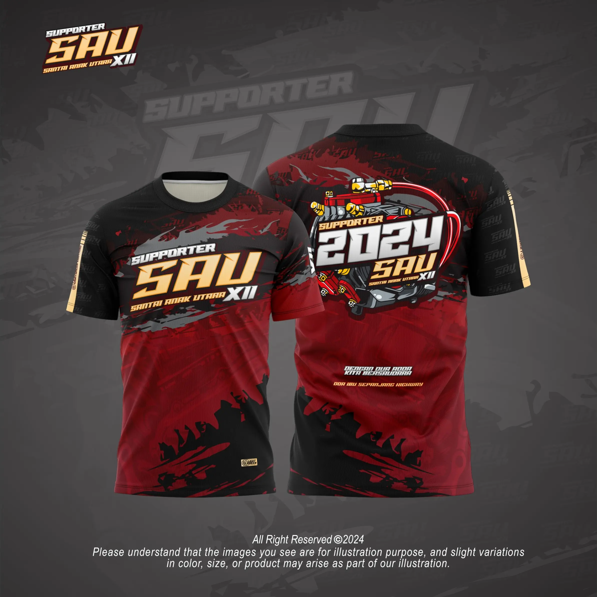 Jersi Penyokong, untuk Anak Utara (SAU) edisi Kasual 2024. Sport Jersey
