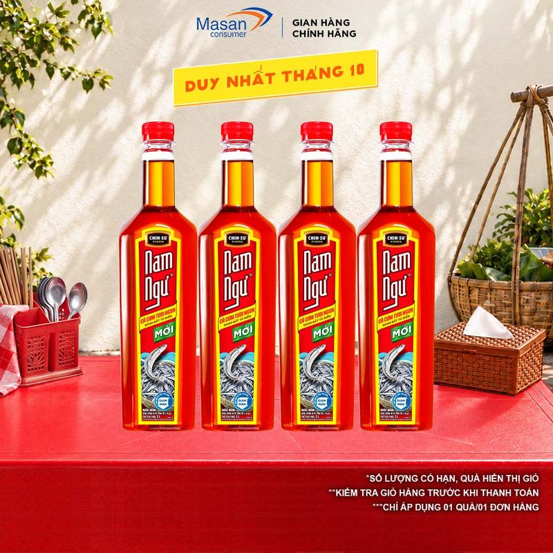 Combo 4 Nước mắm Nam Ngư 900ml rv