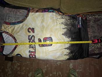 Product Review of 319 HISGRACE FULL SUBLIMATION JERSEY CREAM COLORFUL PINE TREES COMBINATION BASKETBALL JERSEY PRO CUT CUSTOMIZE JERSEY from R**I 3