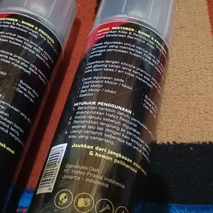 HAFEZ BUNDLING 2 RESTORER Pengkilap Body Motor dan Penghitam Body Motor Aerosol 400ml Kendaraan Semprot Car kinclong Paint
