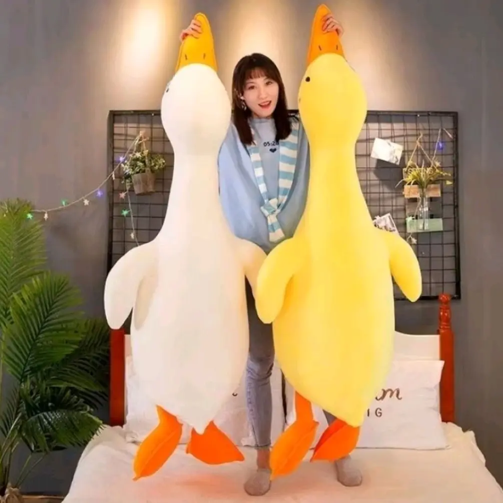 boneka bantal guling angsa jumbo super lembut bahan plus Bebek