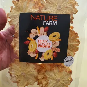 Nature Farm Premium Dried Pineapple - Nanas iris kering  garnish - resin - tea - infused water (tidak kriuk /Bukan Keripik)