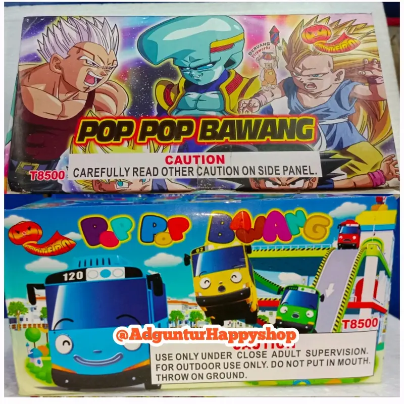 pop pop bawang banting,mainan anak anak 1 pack isi 50 kotak kecil Toys Dewasa 3