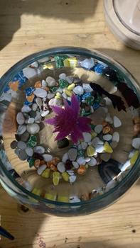 Product Review of ICHIMEGASTORE Aquarium Koki Cupang Mini Vas Kaca Art Glass Design Gelas Mangkuk Bulat Small from 💆**️ 0