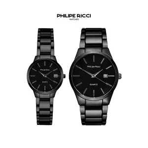 PhiLipe Ricci Jam Tangan Couple Rantai Pria Wanita Simple Terbaru Original 100% 6088C Free Baterai