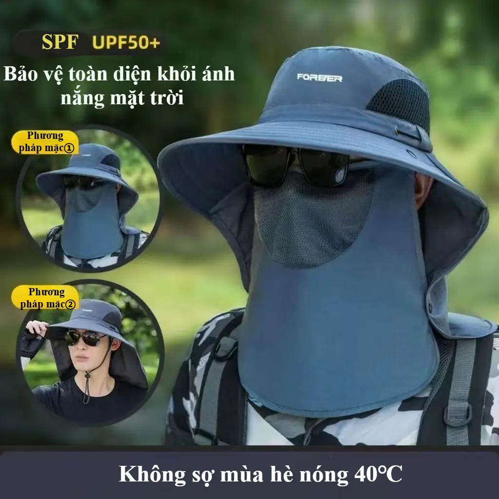 Mũ Chống Nắng, Thời Trang, UPF 50 +, Thoải Mái, Nhẹ, Thích Hợp Cho Các Hoạt Động Ngoài Trời, Bảo Vệ Hoàn Hảo Cho Làn Da Của Bạn, [Thanh Toán Khi Nhận Hàng]
