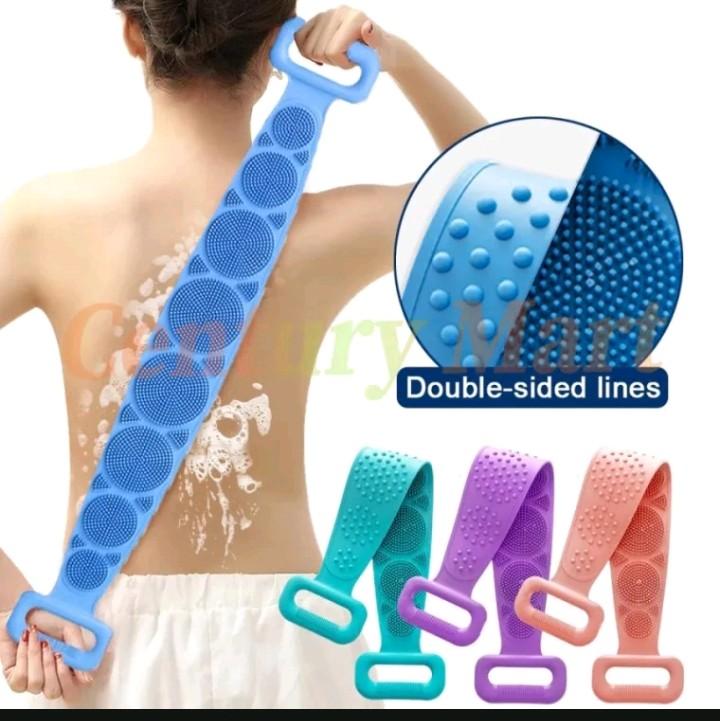 silikon brush pull back/strip menggosok kulit punggung/gosok punggung sikat mandi silikon /sikat punggung badan 2