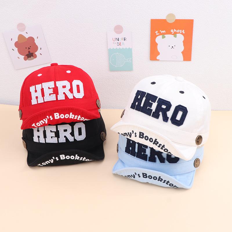 Mũ Bóng Chày Thêu Chữ Cho Bé, Mũ Cotton Vành Mềm Thoáng Khí Cho Trẻ Sơ Sinh, Bé Trai, Đỉnh Cao, Du Lịch Ngoài Trời Thường Ngày, Mũ Che Nắng Cho Trẻ Mới Biết Đi