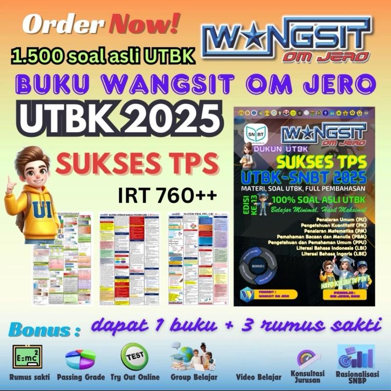 [New Edition 2025] Wangsit Om Jero TPS UTBK SNBT 2025 Seri Paket Platinum/Silver 1