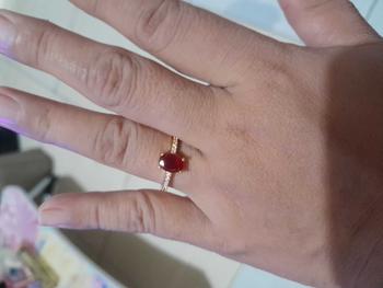 Product Review of Cincin Wanita Model Mata Oval Warna Biru Hijau Elegan Aksesoris Perhiasan Rings Elegan Dewasa Hadiah from M**H F**A 0