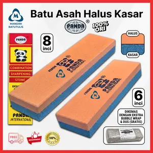 TERMURAH Batu asah pisau - Asahan Pengasah Pisau Panda 8" FREE bubble