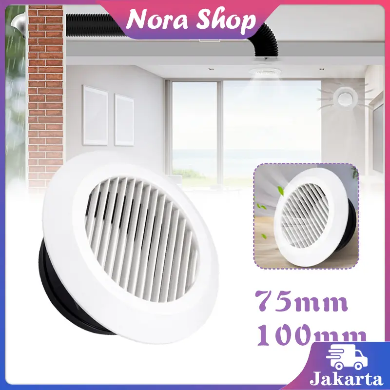 Ceiling Round Air Grill Cover Ventilasi Udara Pelindung Ventilasi Udar