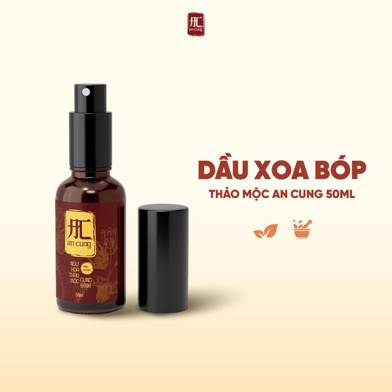 Dầu Xoa Bóp Thảo Mộc An Cung Ngự Xoa 50ml, Giảm Đau Nhức Xương Khớp, Thơm Dễ Chịu, Dạng Xịt Tiện Dụng