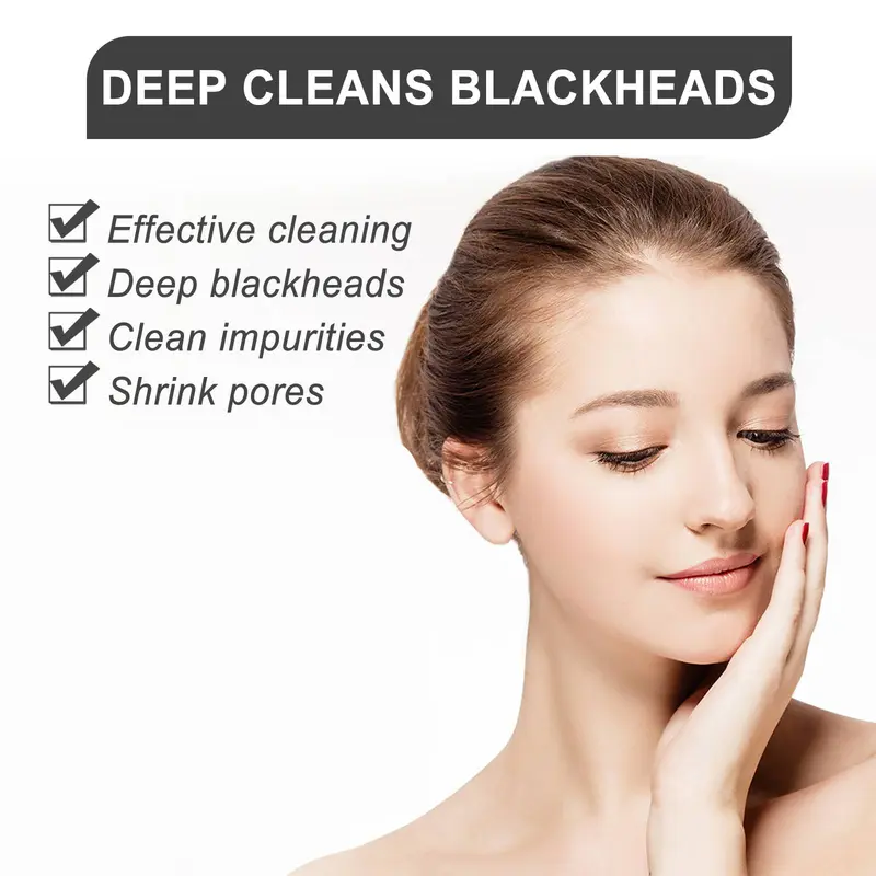 【TERSEDIA & COD】EELHOE Masker Penghilang Komedo Strip Hidung Masker Hidung Masker Penghilang Komedo dan Komedo Pengelupasan Wajah Strip Hidung Perawatan Jerawat Pembersihan Dalam 30g Berisi 60 Masker Hidung Treatment 2