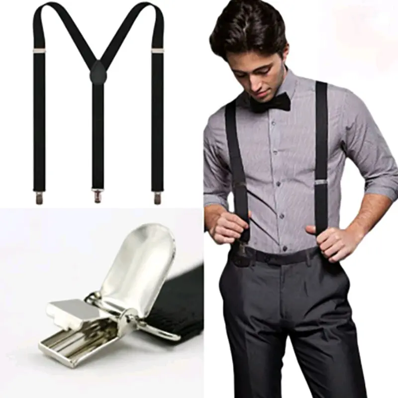 Suspender Bretel Pria Wanita Dewasa Tali Kodok Elastis Style Outfit Model Y Jojon Biru Coklat 1