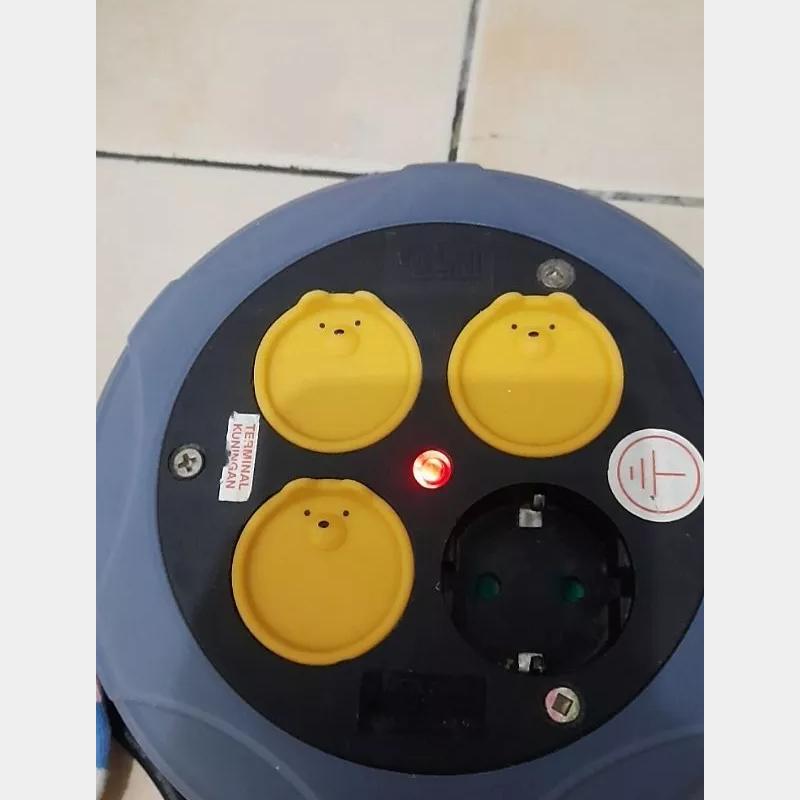 5pcs Silikon penutup pengaman stop kontak listrik anak safety socket silicone cover motif beruang