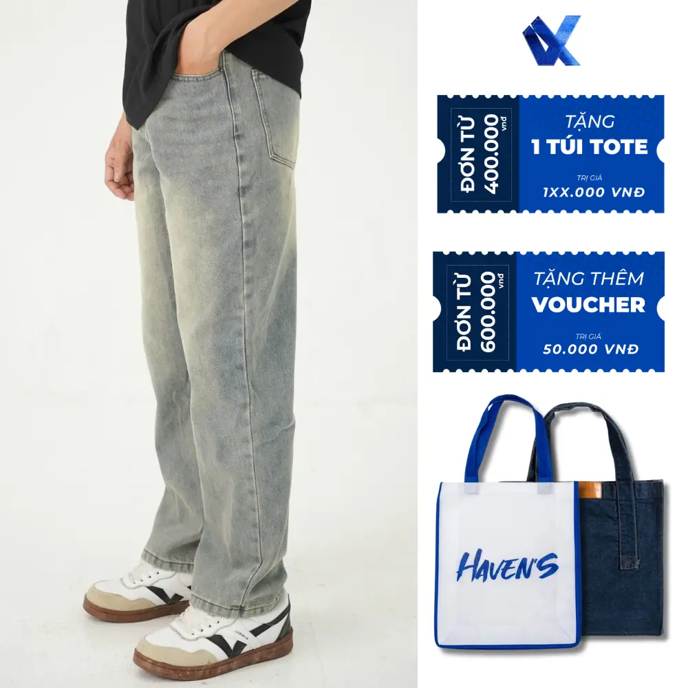 HAVEN'S | QUẦN JEAN WASH MÀU VINTAGE HAVEN'S 03# Menswear Nam