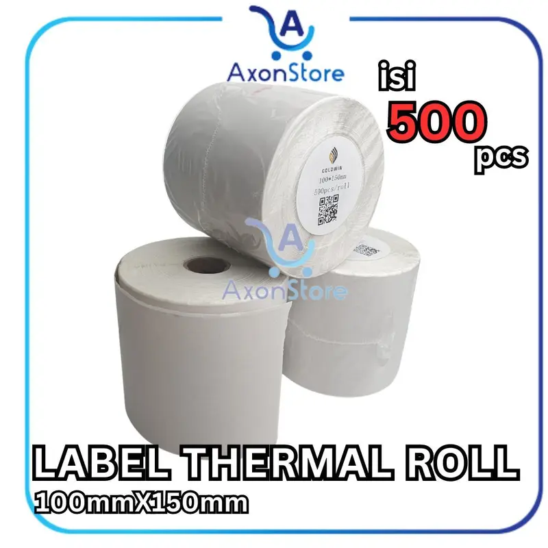 Label Thermal Barcode 100 x 150 mm 500pcs Sticker Resi 4x6 100x150 2