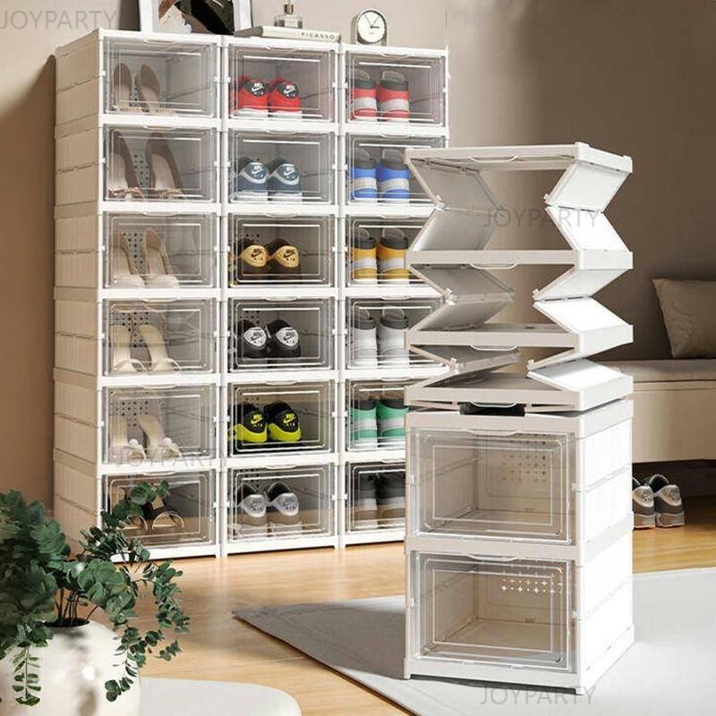 Foldable Transparent Shoe Box Display Box shoes rack Storage - TikTok ...