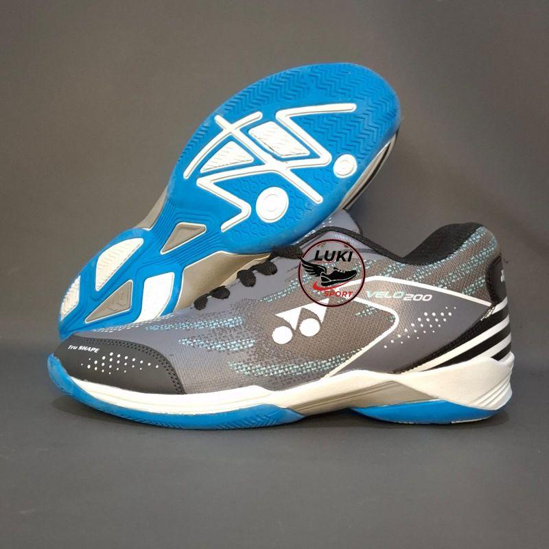 Sepatu Badminton Anak Laki Laki dan Perempuan Size 30-35 Bulutangkis Anak Sd Lentur Ringan Tidak Licin Velo200 Velo100