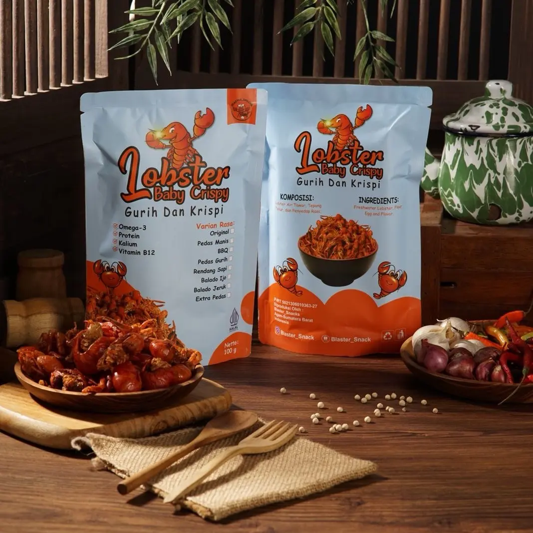 Lobster air tawar crispy 100g Snacks