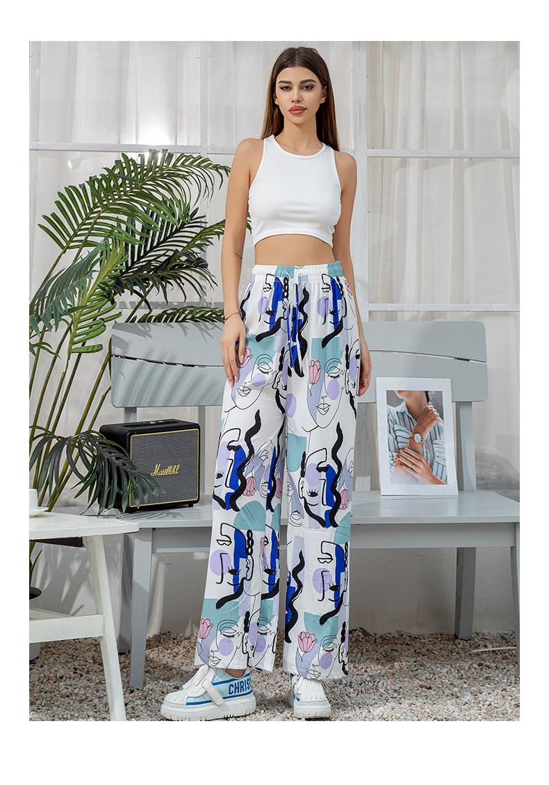 Product Introduction of fat Women pants casual high waist wide leg comfortable plus size loose pants counter quality brand Fit Trouser Womenswear Bottom Soft Belt Day Elastic Lingerie 27