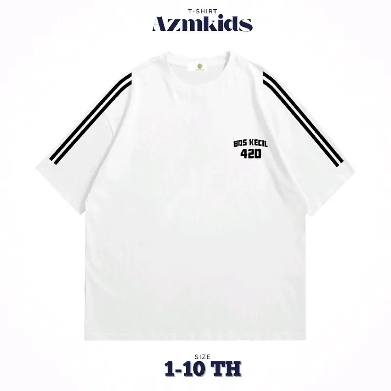 Kaos Anak Bos kecil AZMKIDS 1-10 tahun cotton combad 24s unisex Combed Laki-Laki Distro Pakaian Fashion 3