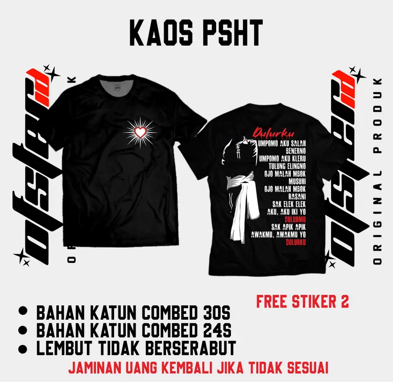 Kaos PSHT Dulurku 1922 keren 0