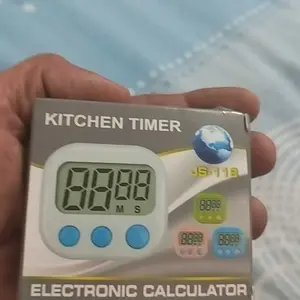 Mika Living LCD Digital Magnetic Timer Masak Dapur Biru Putih Hijau Pink Stopwatch Alarm Kichen Timer Bermagnet Standable & Magnetik