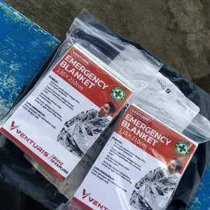 Venturis Emergency Blanket Thermal 130x210cm Silver Emergency Blanket Selimut Darurat Hangat Outdoor Camping
