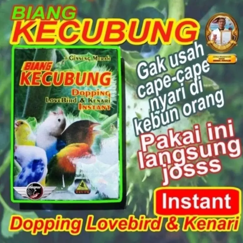 BIANG KECUBUNG Dopping Lovebird & Kenari Instant 2